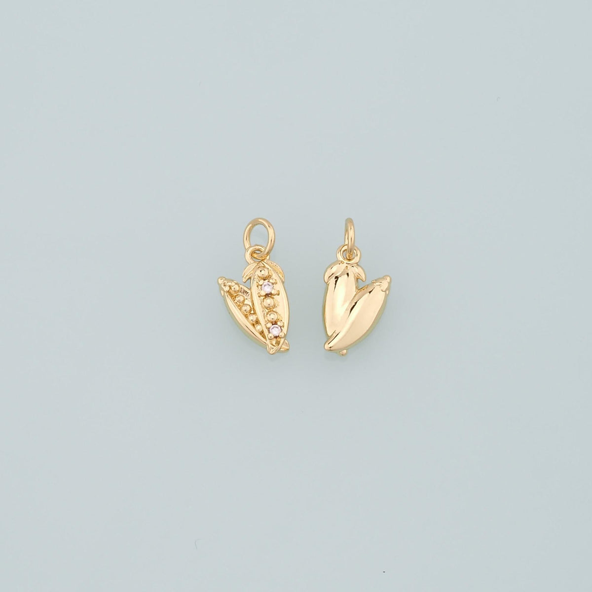 18K Gold Filled Hand CZ Charm Pendant for Jewelry Making