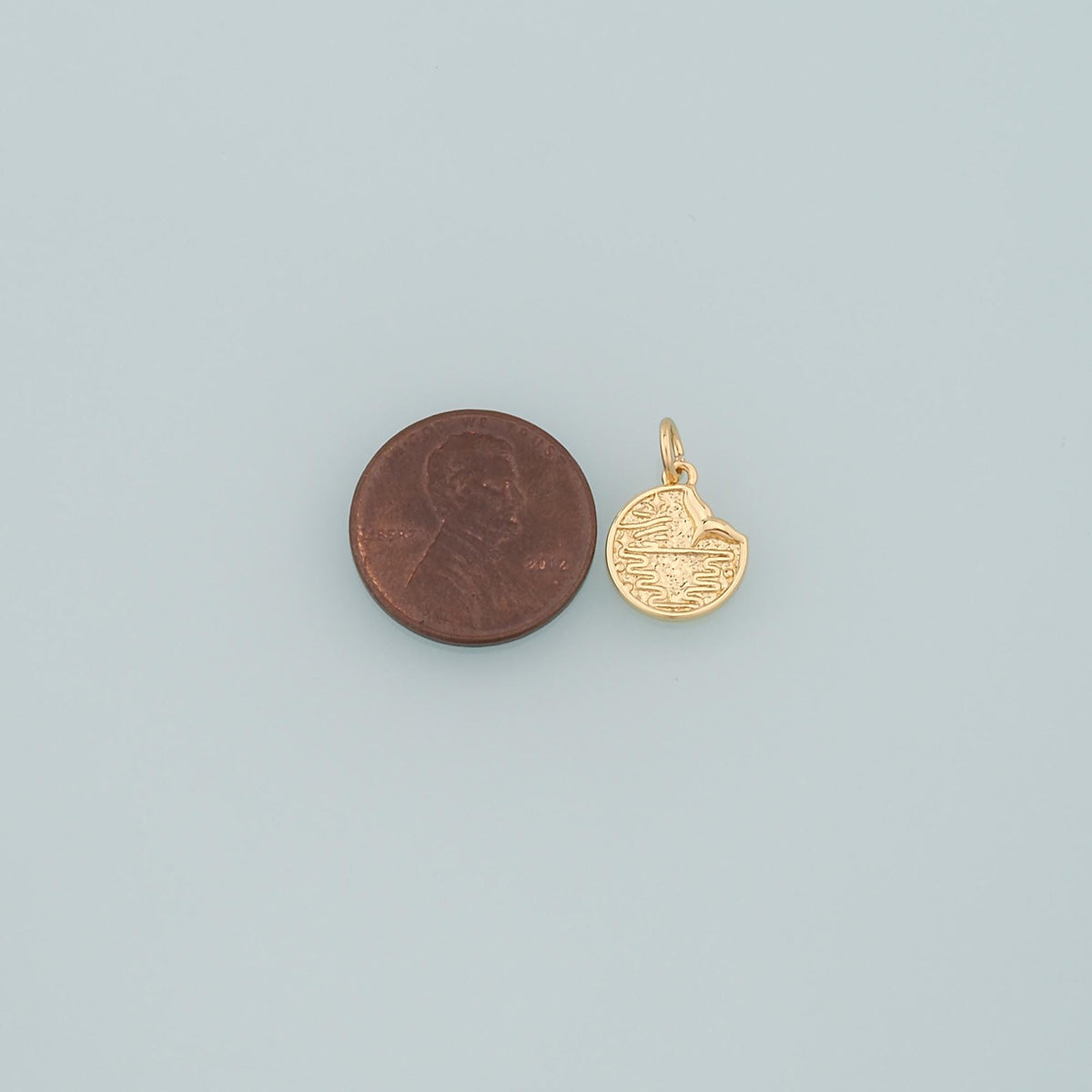 18K Gold Filled Hand Charm Pendant for Jewelry Making