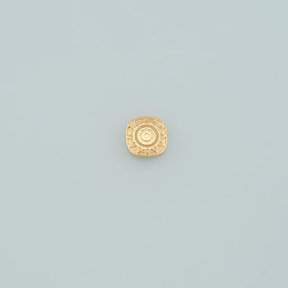 Gold Sun Spacer Beads Charms,18K Gold Filled Sun Bracelet Necklace for DIY Jewelry Making Supply