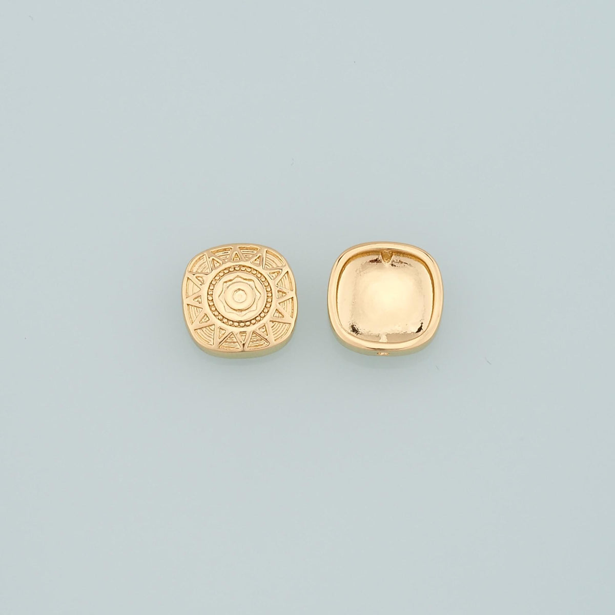 Gold Sun Spacer Beads Charms,18K Gold Filled Sun Bracelet Necklace for DIY Jewelry Making Supply