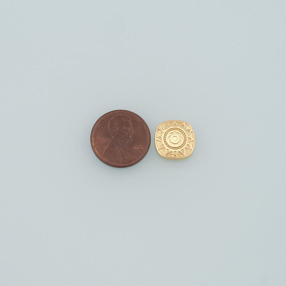 Gold Sun Spacer Beads Charms,18K Gold Filled Sun Bracelet Necklace for DIY Jewelry Making Supply