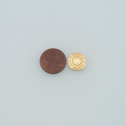 Gold Sun Spacer Beads Charms,18K Gold Filled Sun Bracelet Necklace for DIY Jewelry Making Supply