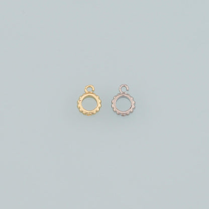18K Gold Filled Hand Charm Pendant for Jewelry Making