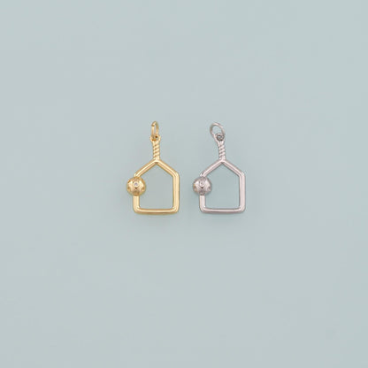 18K Gold Filled Hand Charm Pendant for Jewelry Making