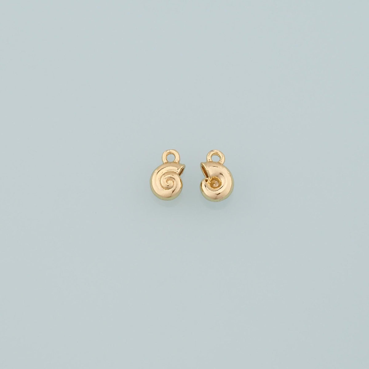 Gold Conch Charms,18K Gold Filled Conch Pendant,Conch Shell Charm Bracelet Necklace for DIY Jewelry Making Supply