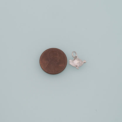 18K Gold Filled Fish CZ Charm Pendant for Jewelry Making