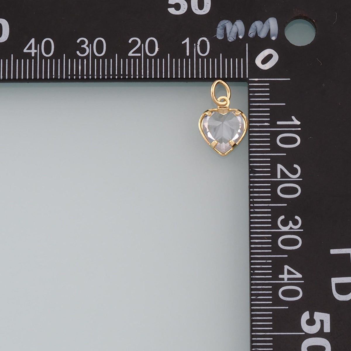 Gold Heart Charms,18K Gold Filled Heart Pendant,Dainty Heart Charm Bracelet Necklace for DIY Jewelry Making Supply
