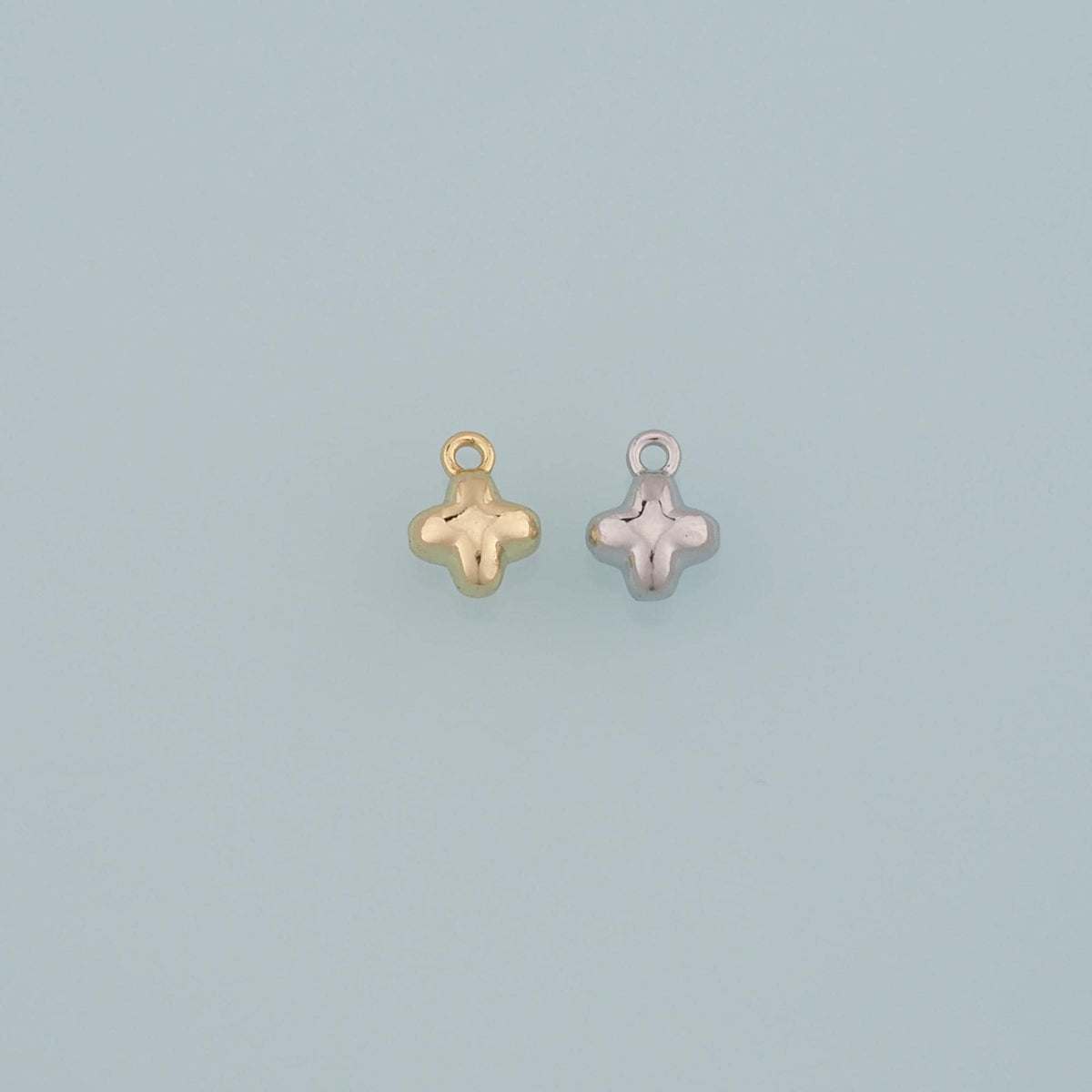 18K Gold Filled Cross Charm Pendant for Jewelry Making