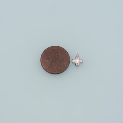 18K Gold Filled Cross Charm Pendant for Jewelry Making