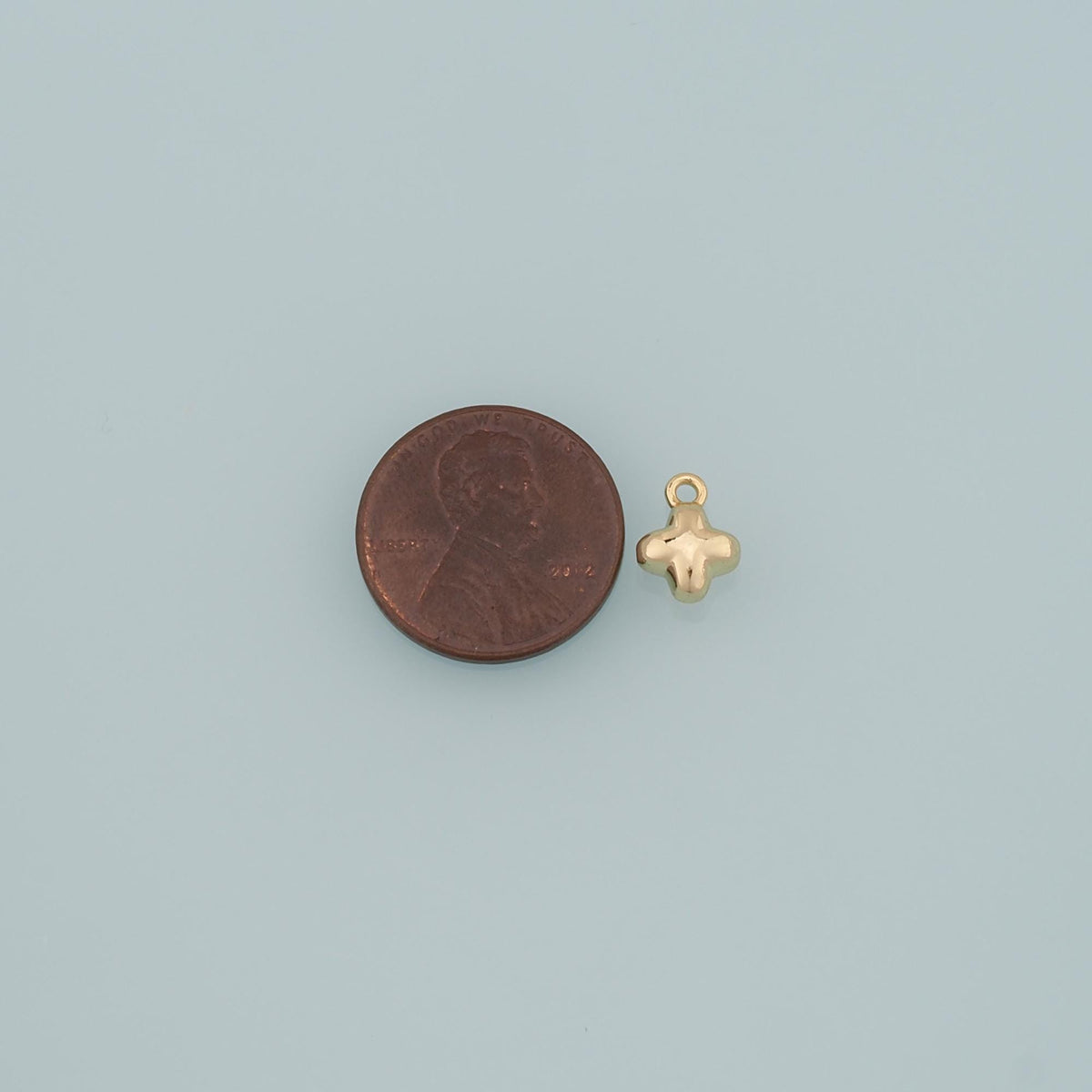 18K Gold Filled Cross Charm Pendant for Jewelry Making