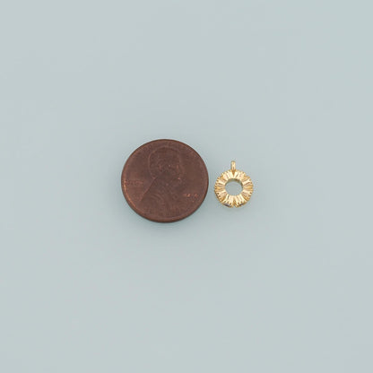 18K Gold Filled Hand Charm Pendant for Jewelry Making