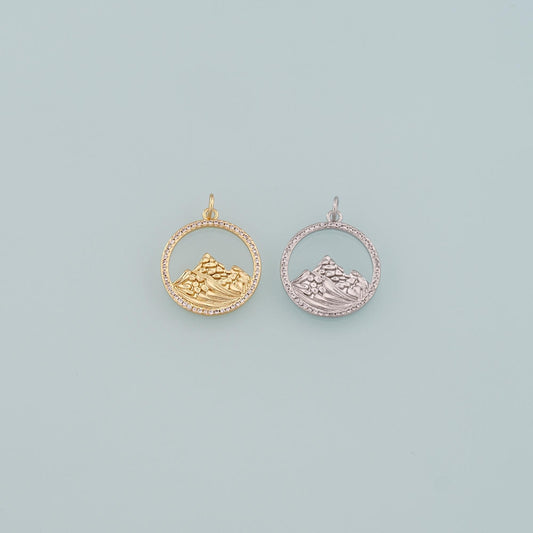 18K Gold Filled Charm Pendant for Jewelry Making
