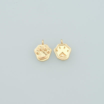18K Gold Filled Cat Charm Pendant for Jewelry Making
