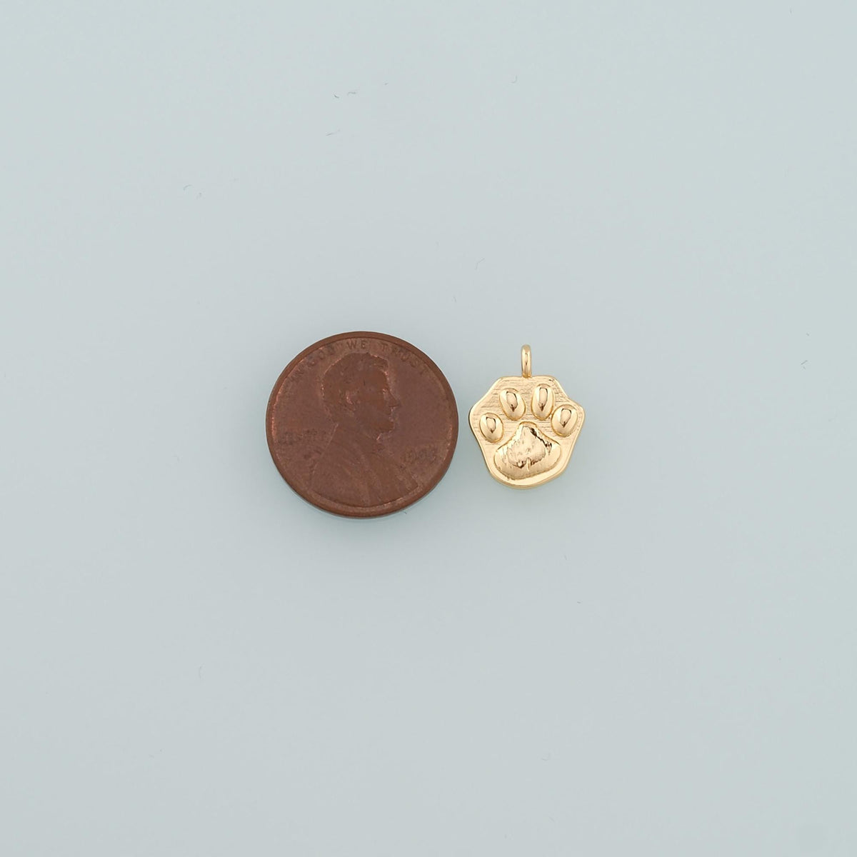 18K Gold Filled Cat Charm Pendant for Jewelry Making