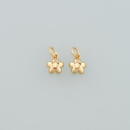 18K Gold Filled Star Charm Pendant for Jewelry Making