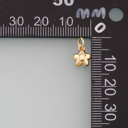 18K Gold Filled Star Charm Pendant for Jewelry Making