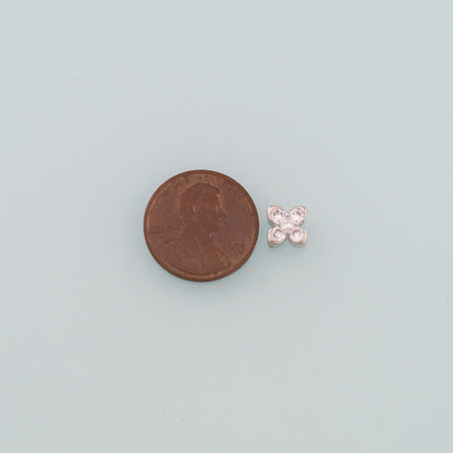 18K Gold Filled Flower Charm Pendant for Jewelry Making