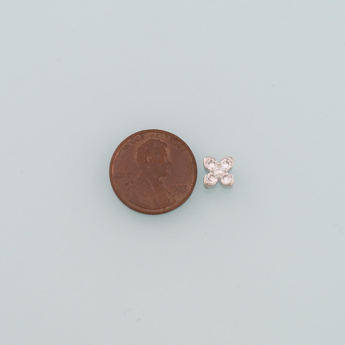 Gold Flower Spacer Beads Charms,18K Gold Filled Flower Bracelet Necklace for DIY Jewelry Making Supply
