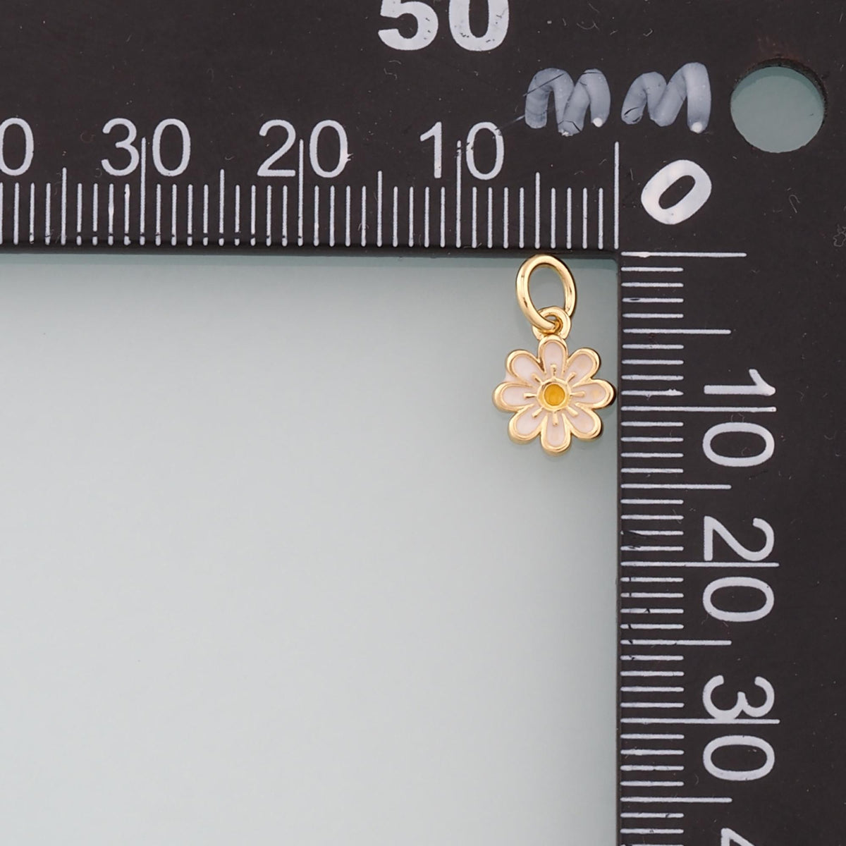 18K Gold Filled Hand Enamel Charm Pendant for Jewelry Making