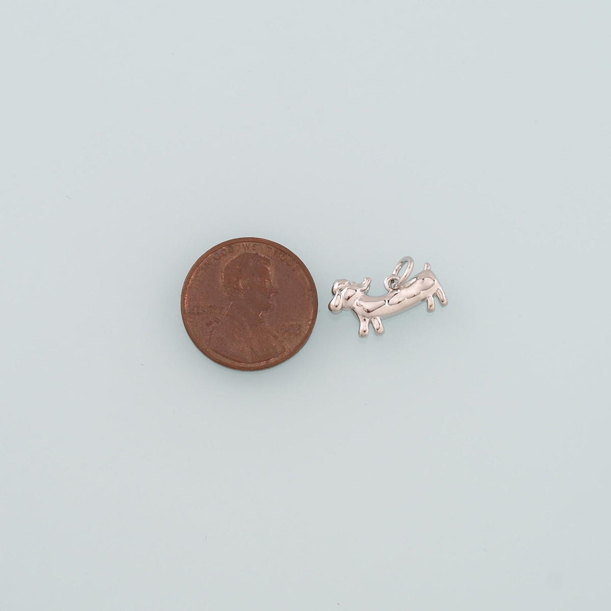 Gold Dog Charms,18K Gold Filled Dog Pendant,Cute Dog Charm Bracelet Necklace for DIY Jewelry Making Supply