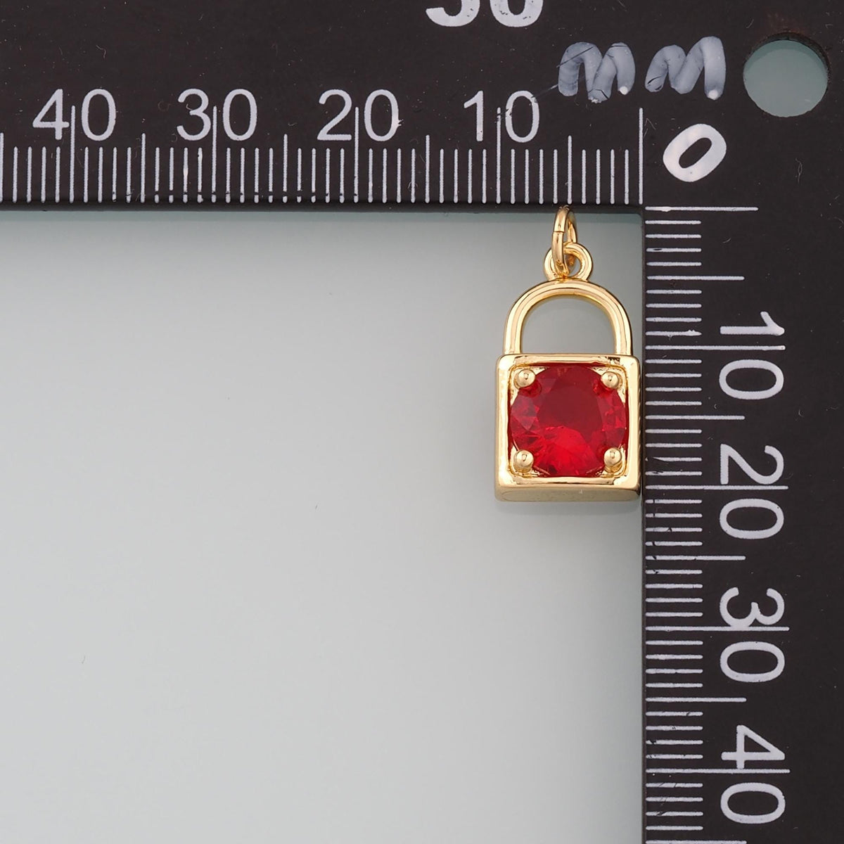 18K Gold Filled Key Charm Pendant for Jewelry Making