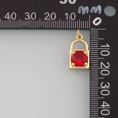 18K Gold Filled Key Charm Pendant for Jewelry Making