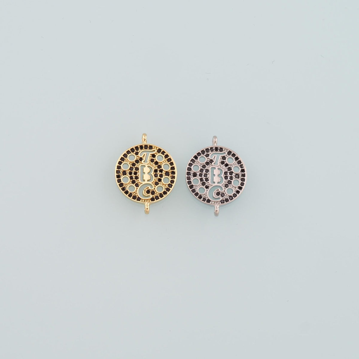 18K Gold Filled Hand CZ Charm Pendant for Jewelry Making