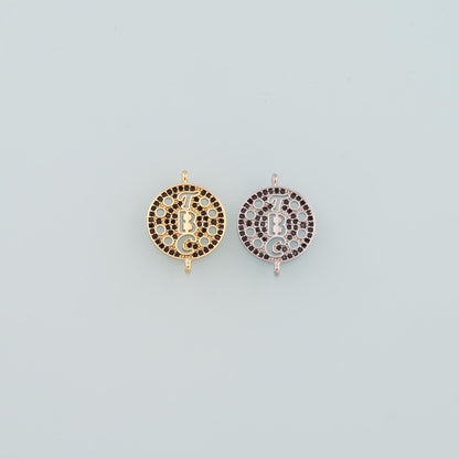18K Gold Filled Hand CZ Charm Pendant for Jewelry Making