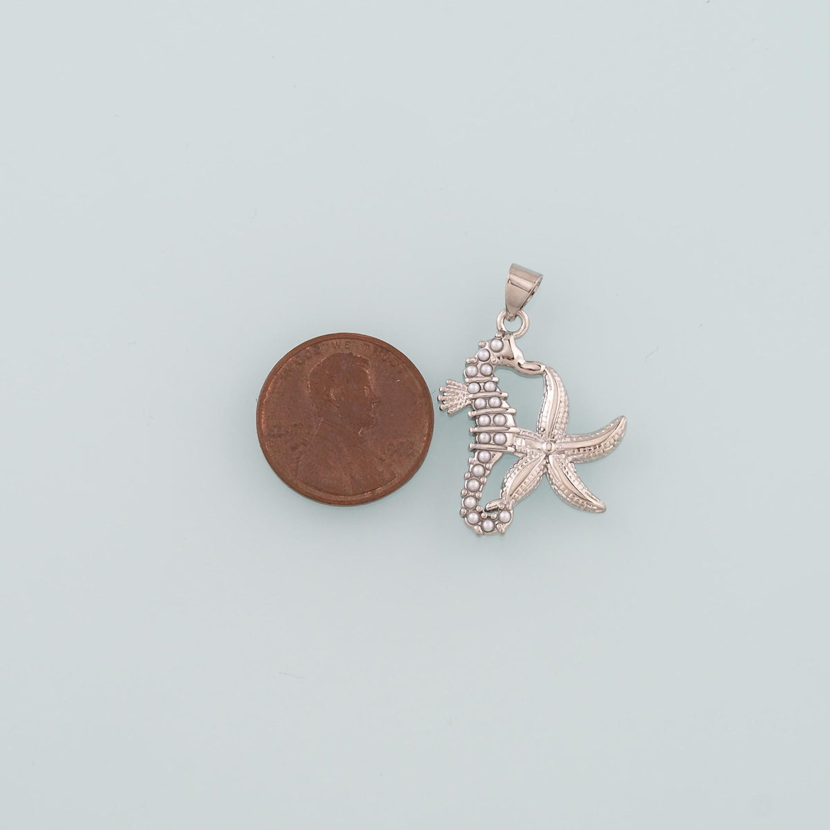 18K Gold Filled Star Pearl Charm Pendant for Jewelry Making