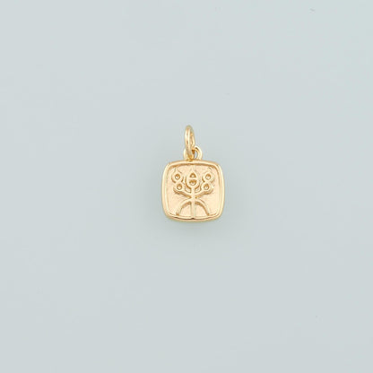 Gold Lotus Charms,18K Gold Filled Lotus Pendant,Dainty Lotus Charm Bracelet Necklace for DIY Jewelry Making Supply