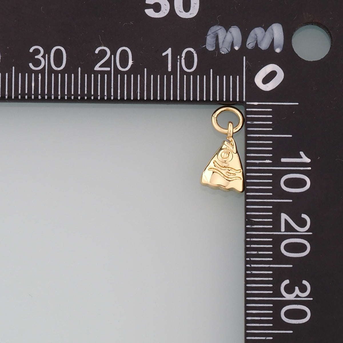 Gold Fish Charms,18K Gold Filled Fish Head Pendant,Dainty Fish Charm Bracelet Necklace for DIY Jewelry Making Supply