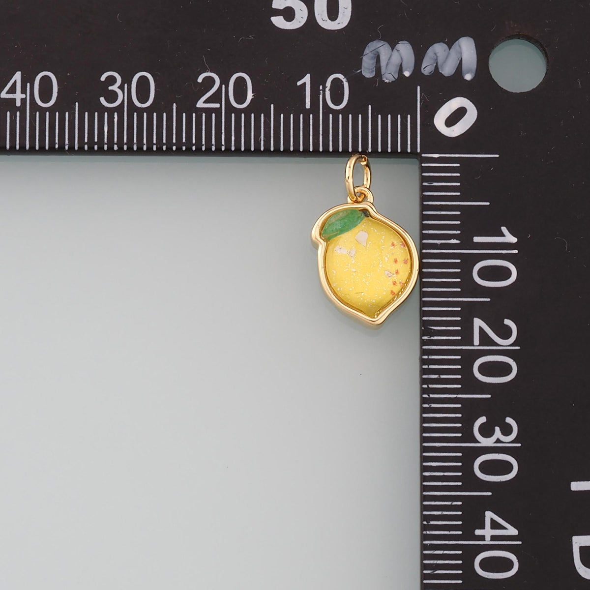18K Gold Filled Hand Enamel Charm Pendant for Jewelry Making