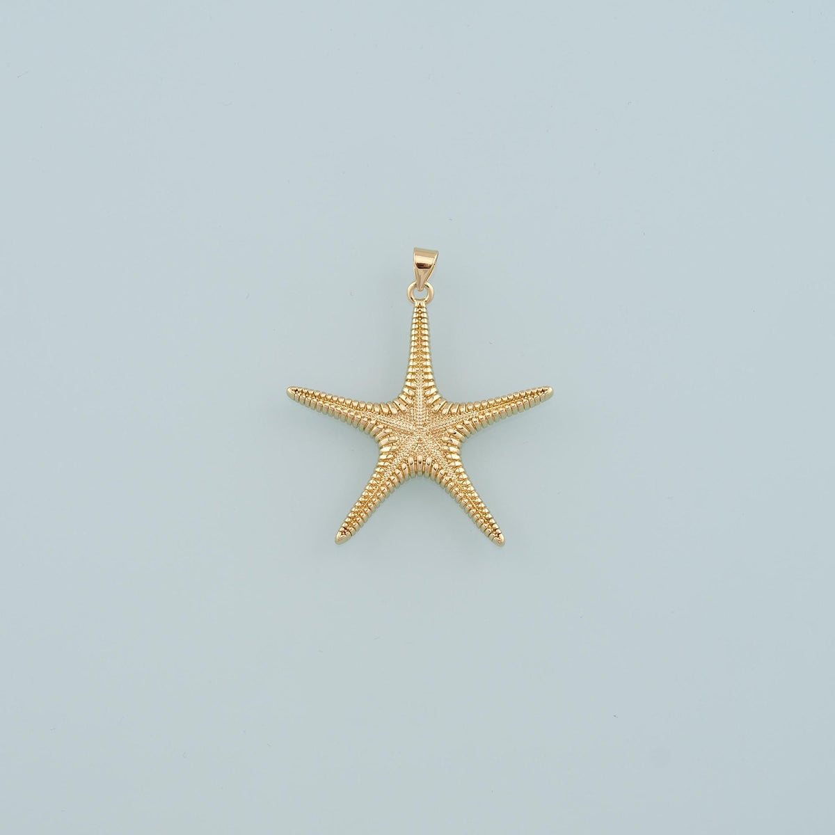Gold Starfish Charms,18K Gold Filled Sea star Pendant,Starfish Charm Bracelet Necklace for DIY Jewelry Making Supply