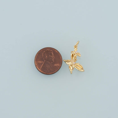 Gold Butterfly Charms,18K Gold Filled Butterfly Pendant,CZ Micro Pave Butterfly Charm Bracelet Necklace for DIY Jewelry Makin