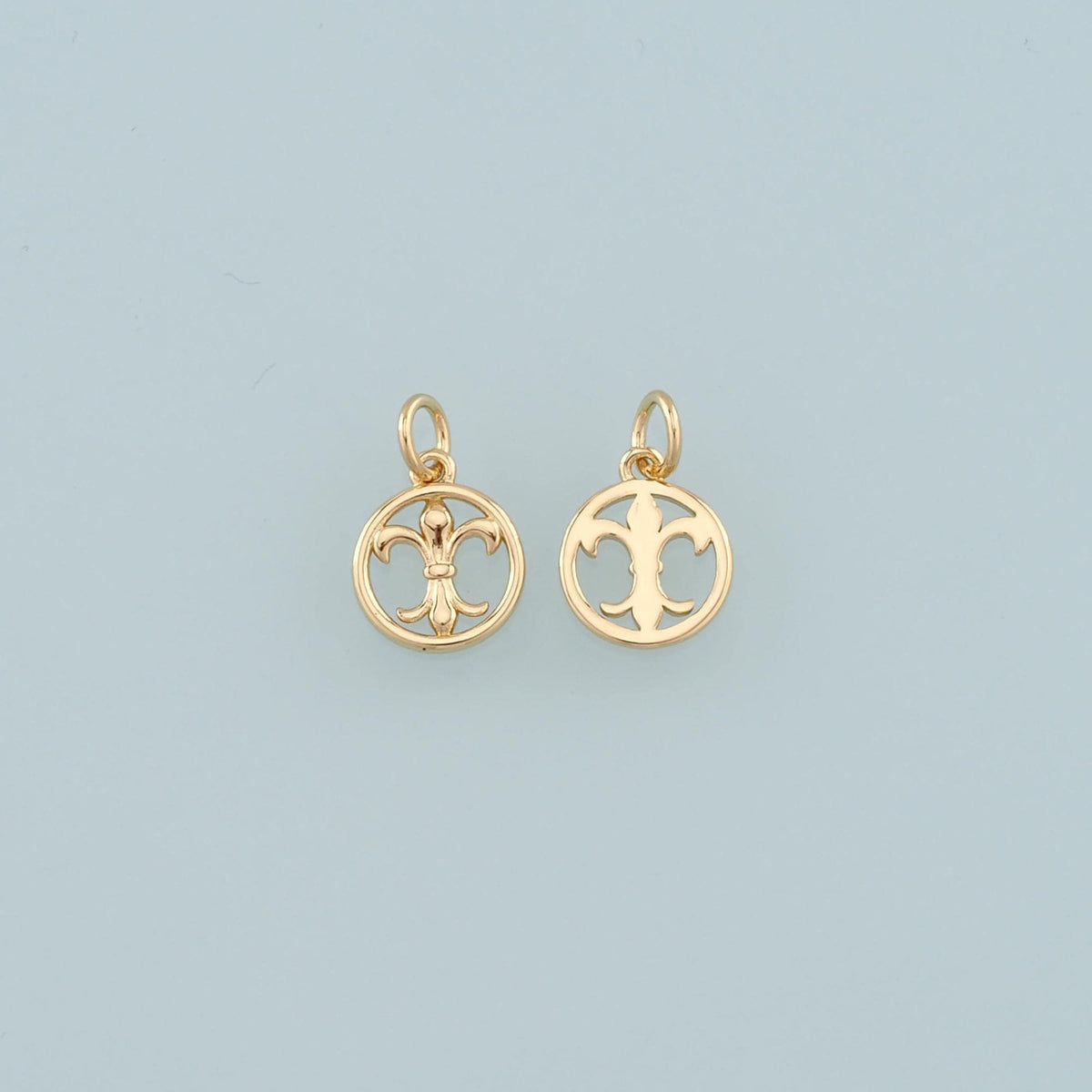 18K Gold Filled Geometry Pendant,Geometry Charm Bracelet Necklace for DIY Jewelry Making Supply