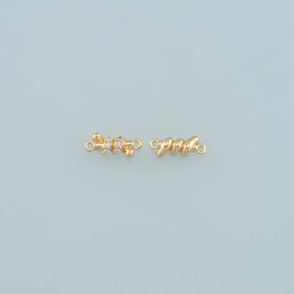 18K Gold Filled Hand CZ Charm Pendant for Jewelry Making