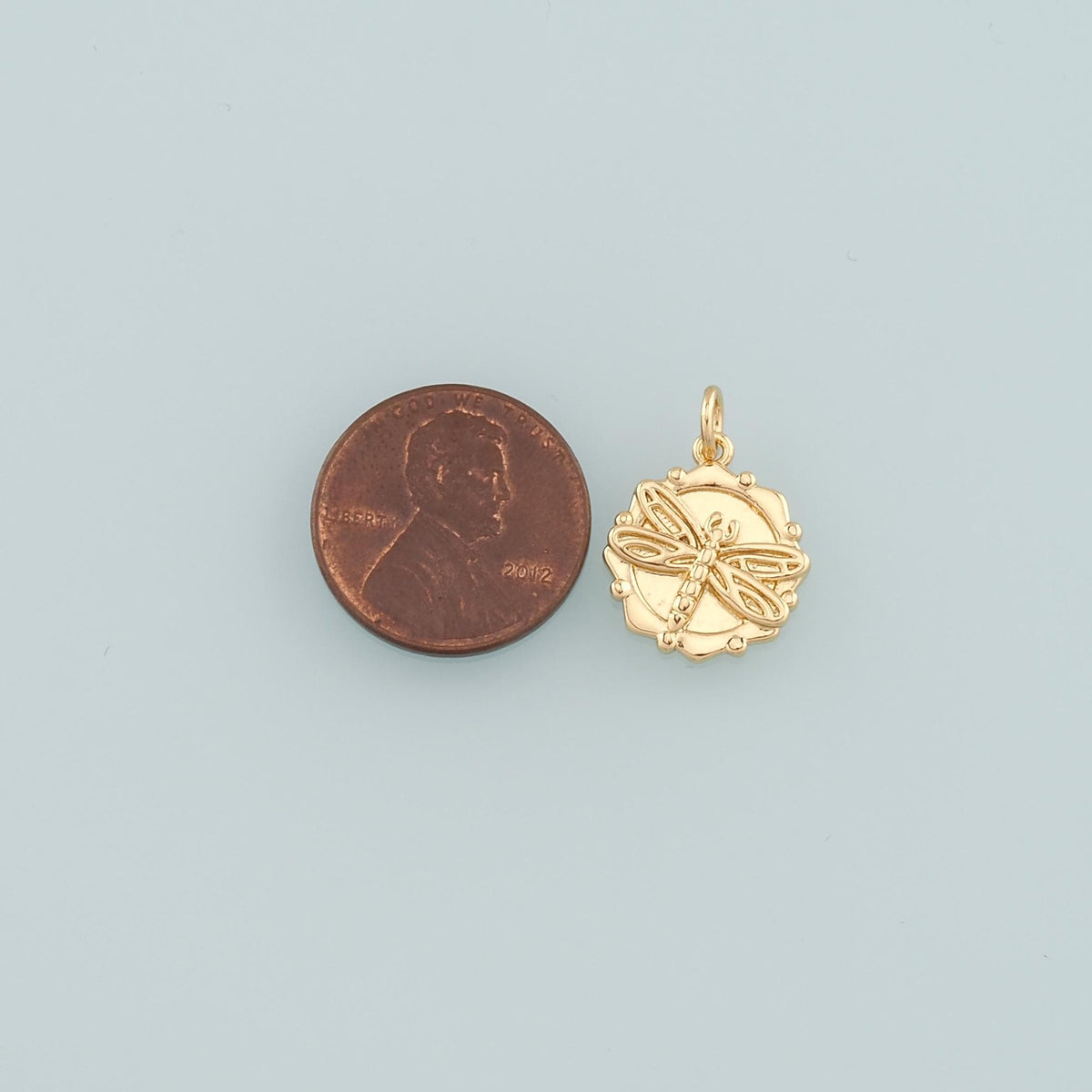 18K Gold Filled Charm Pendant for Jewelry Making