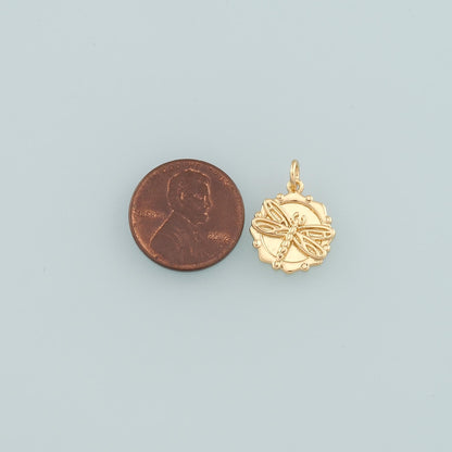 18K Gold Filled Charm Pendant for Jewelry Making