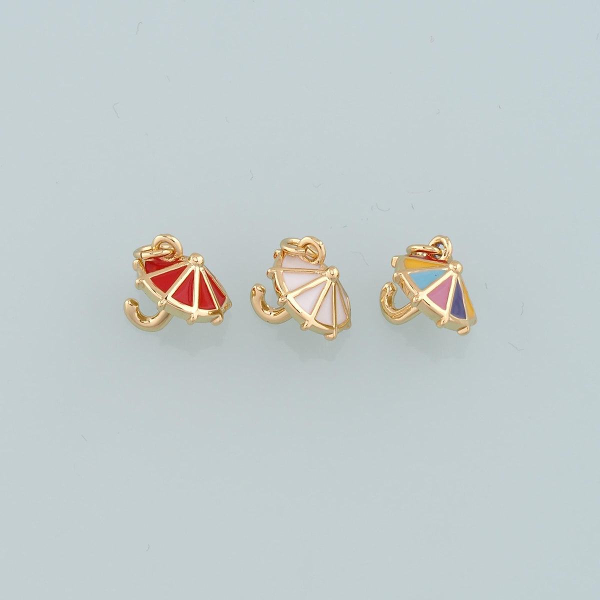 18K Gold Filled Enamel Charm Pendant for Jewelry Making