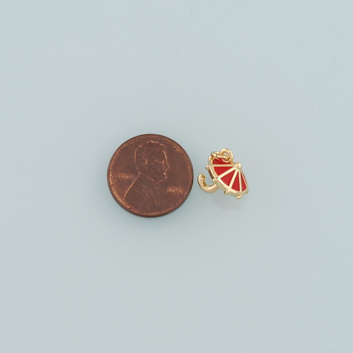 18K Gold Filled Enamel Charm Pendant for Jewelry Making