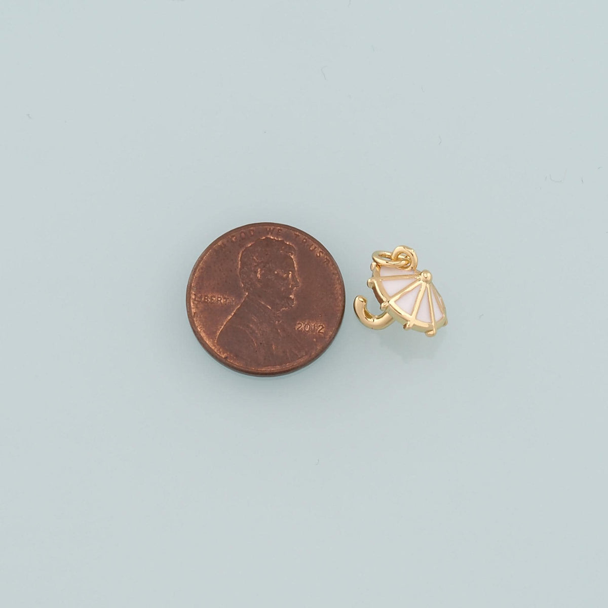 18K Gold Filled Enamel Charm Pendant for Jewelry Making