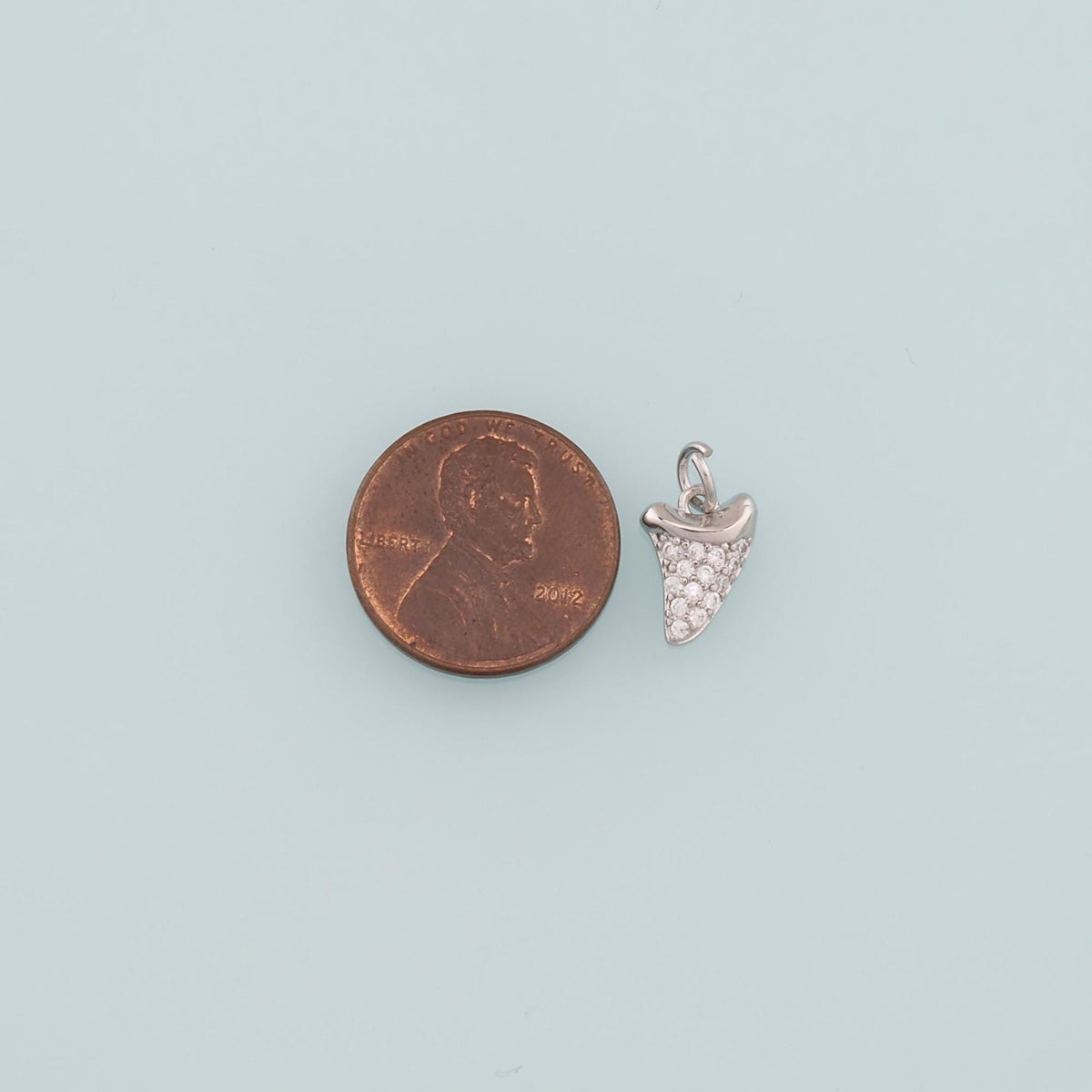18K Gold Filled Cubic Zirconia Charm Pendant for Jewelry Making