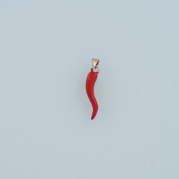 Silver Horns Pendant,Enamel Horns Charm Bracelet Necklace for DIY Jewelry Making Supply