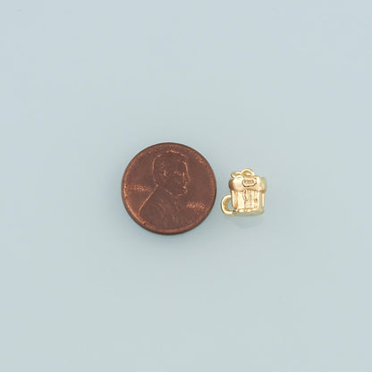 18K Gold Filled Hand Charm Pendant for Jewelry Making