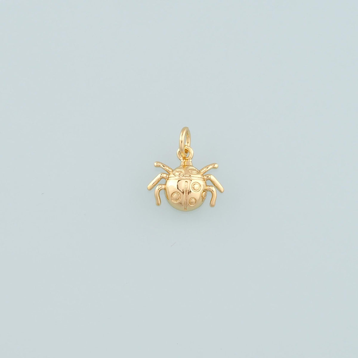 18K Gold Filled Spider Pendant,Dainty Spider Charm Bracelet Necklace for DIY Jewelry Making Supply