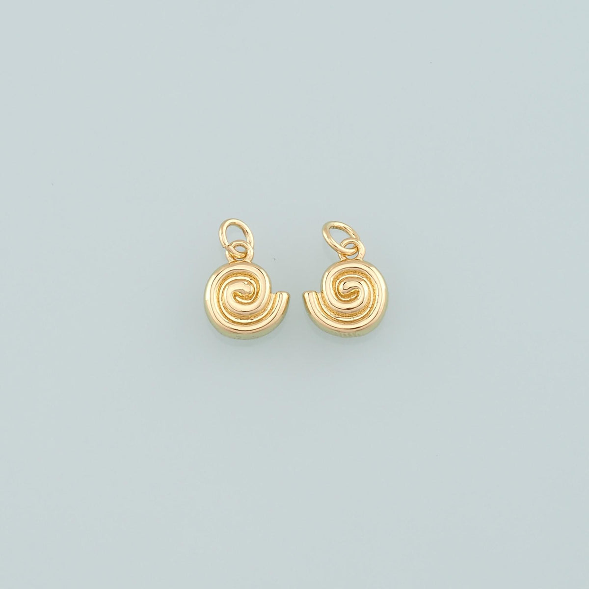 Gold Conch Charms,18K Gold Filled Conch Pendant,Conch Shell Charm Bracelet Necklace for DIY Jewelry Making Supply