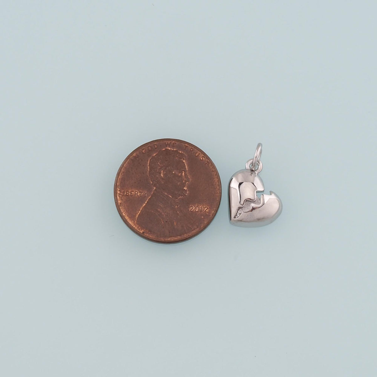 18K Gold Filled Heart Charm Pendant for Jewelry Making