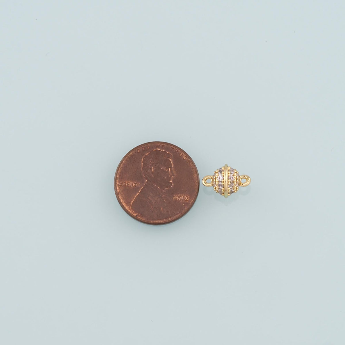 18K Gold Filled Hand CZ Charm Pendant for Jewelry Making
