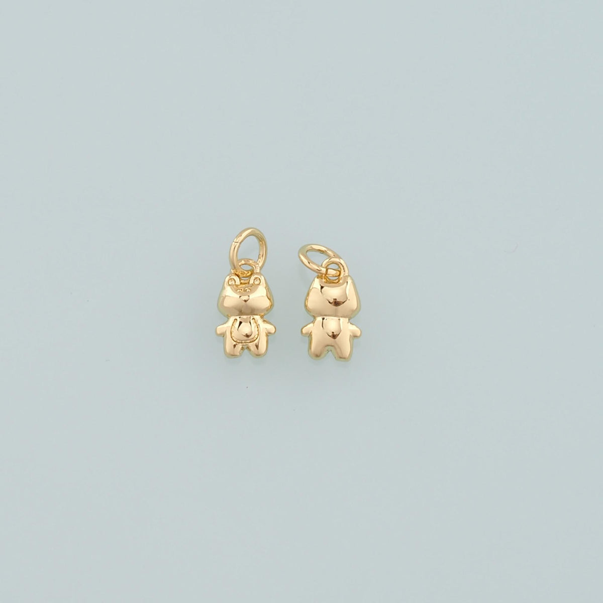 Gold Animal Charms,18K Gold Filled Frog Pendant,Frog Charm Bracelet Necklace for DIY Jewelry Making Supply