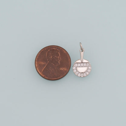 18K Gold Filled Hand CZ Charm Pendant for Jewelry Making